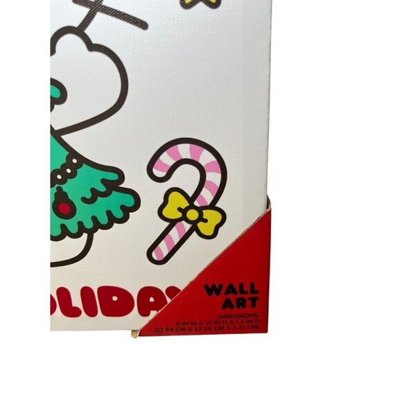 NEW Hello Kitty Wall Art Christmas 11x14 Happy Holidays Christmas Tree Festive - Picture 5 of 6